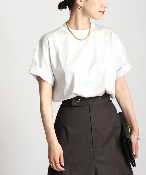 VERMEIL par iena(ヴェルメイユパーイエナ)の「【SLOANE/スローン】別注Tシャツ(Tシャツ/カットソー・レディース・オリーブ/ホワイト/ブラック・FREE)」の16枚目の写真