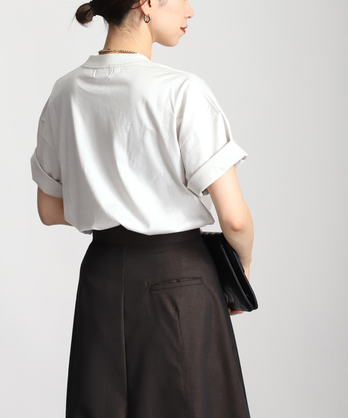 VERMEIL par iena(ヴェルメイユパーイエナ)の「【SLOANE/スローン】別注Tシャツ(Tシャツ/カットソー・レディース・オリーブ/ホワイト/ブラック・FREE)」の18枚目の写真