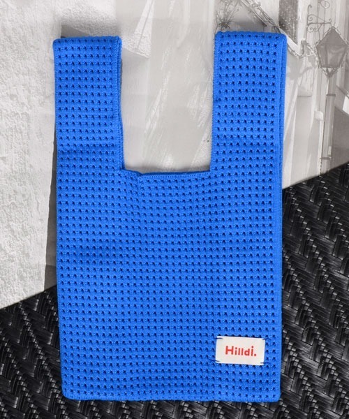 VIBGYOR Women（ヴィブジョー　ウィメン）の「【float】カラバリ ニット編み風 ミニトートバッグ【9色展開】（トートバッグ・レディース・ブラック/パープル/レッド/ピンク/ブルー/グリーン/ライトグリーン/アイボリー/ベビーピンク・FREE）」の14枚目の写真