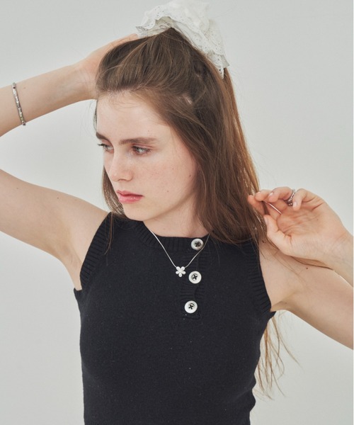 whim(ウィム)の「Stone Embed Bangle(バングル/リストバンド・レディース・シルバー/ゴールド・FREE)」の7枚目の写真
