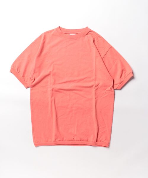 STAR&STRIPE(スターアンドストライプ)の「STAR&STRIPE スター&ストライプ Tシャツ(Tシャツ/カットソー・レディース・グレー/オレンジ系/ライトグレー・M)」の3枚目の写真