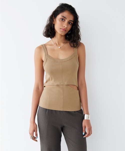 ALEXIA STAM（アリシアスタン）の「Side Slit Tank Top /サイド