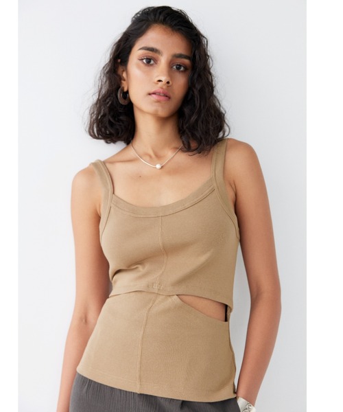 ALEXIA STAM（アリシアスタン）の「Side Slit Tank Top /サイド