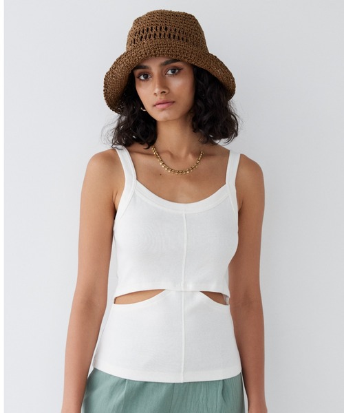 ALEXIA STAM（アリシアスタン）の「Side Slit Tank Top /サイド