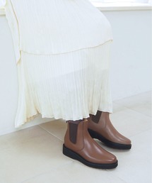 enchanted（エンチャンテッド）の「本革バックジップサイドゴアブーツ（ブーツ）」