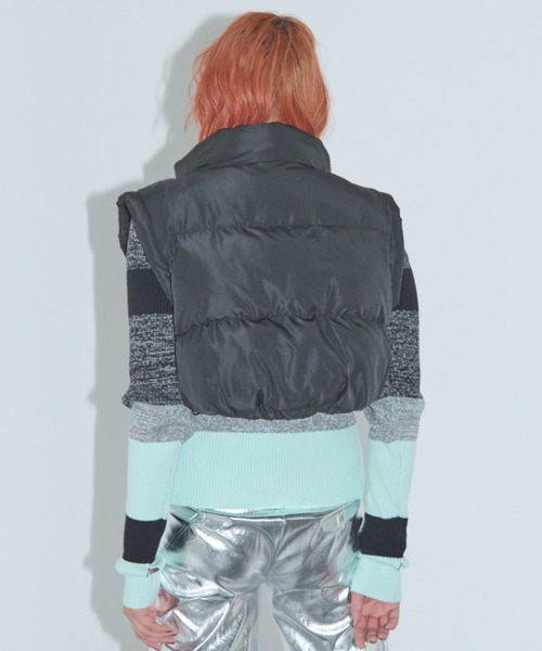 Solace（ソレイス）の「中綿ショートベスト（ダウンベスト・レディース・ブラック・FREE）」の12枚目の写真