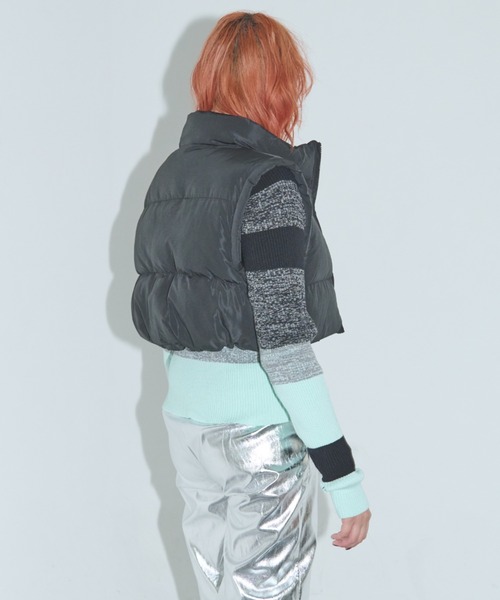 Solace（ソレイス）の「中綿ショートベスト（ダウンベスト・レディース・ブラック・FREE）」の13枚目の写真