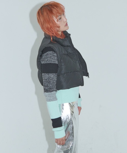 Solace（ソレイス）の「中綿ショートベスト（ダウンベスト・レディース・ブラック・FREE）」の14枚目の写真