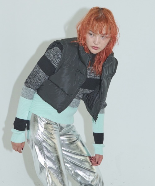 Solace（ソレイス）の「中綿ショートベスト（ダウンベスト・レディース・ブラック・FREE）」の15枚目の写真