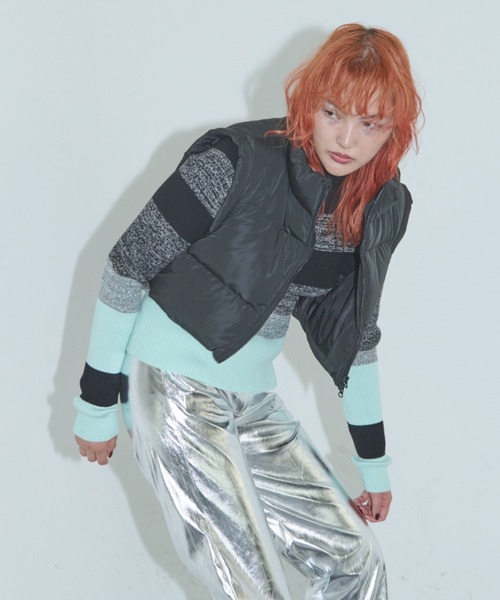 Solace（ソレイス）の「中綿ショートベスト（ダウンベスト・レディース・ブラック・FREE）」の16枚目の写真