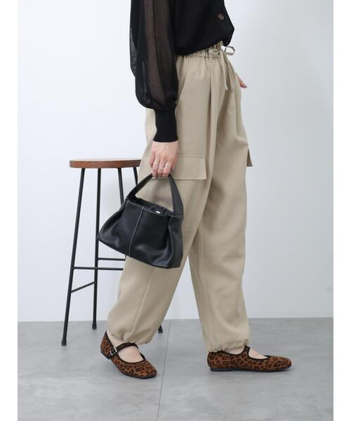 Samansa Mos2 blue(サマンサモスモスブルー)の「◎イージーカーゴパンツ(カーゴパンツ・レディース・カーキ/ベージュ/グレー・F)」の7枚目の写真