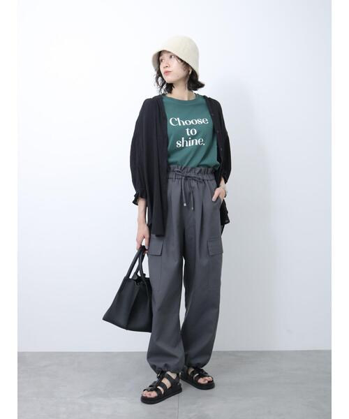 Samansa Mos2 blue(サマンサモスモスブルー)の「◎イージーカーゴパンツ(カーゴパンツ・レディース・カーキ/ベージュ/グレー・F)」の8枚目の写真