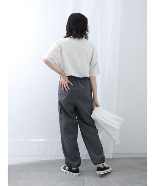 Samansa Mos2 blue(サマンサモスモスブルー)の「◎イージーカーゴパンツ(カーゴパンツ・レディース・カーキ/ベージュ/グレー・F)」の14枚目の写真