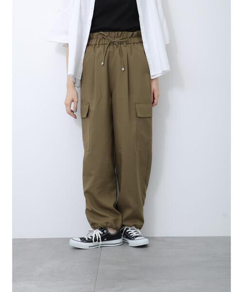 Samansa Mos2 blue(サマンサモスモスブルー)の「◎イージーカーゴパンツ(カーゴパンツ・レディース・カーキ/ベージュ/グレー・F)」の21枚目の写真