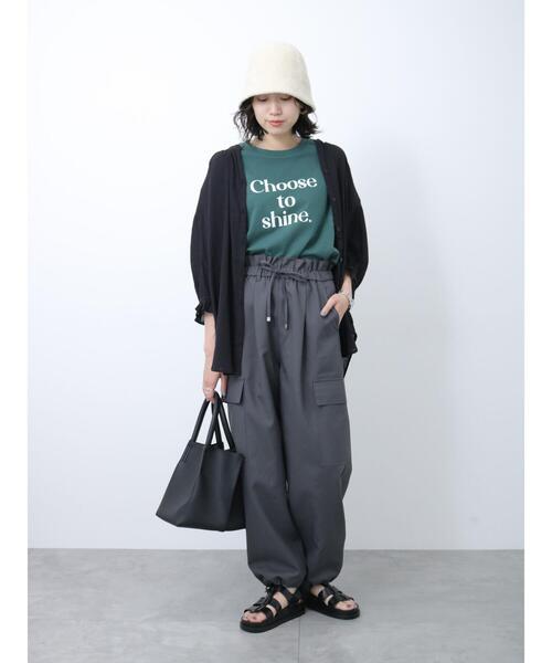 Samansa Mos2 blue(サマンサモスモスブルー)の「◎イージーカーゴパンツ(カーゴパンツ・レディース・カーキ/ベージュ/グレー・F)」の22枚目の写真