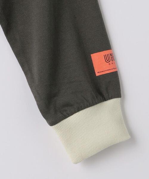 UNIVERSAL OVERALL(ユニバーサルオーバーオール)の「【別注】<UNIVERSAL OVERALL>TJ EX フロントロゴ プリント Tシャツ 100cm-130cm(Tシャツ/カットソー・キッズ・ブラック/ナチュラル・XS(100-110cm)/S(120-130cm))」の5枚目の写真