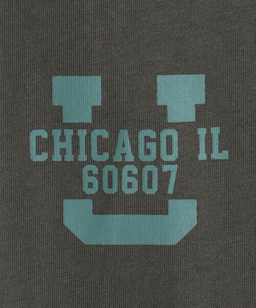 UNIVERSAL OVERALL(ユニバーサルオーバーオール)の「【別注】<UNIVERSAL OVERALL>TJ EX フロントロゴ プリント Tシャツ 100cm-130cm(Tシャツ/カットソー・キッズ・ブラック/ナチュラル・XS(100-110cm)/S(120-130cm))」の3枚目の写真