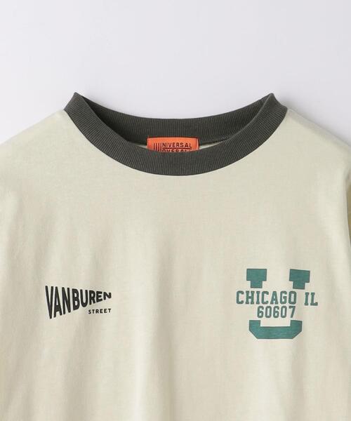 UNIVERSAL OVERALL(ユニバーサルオーバーオール)の「【別注】<UNIVERSAL OVERALL>TJ EX フロントロゴ プリント Tシャツ 100cm-130cm(Tシャツ/カットソー・キッズ・ブラック/ナチュラル・XS(100-110cm)/S(120-130cm))」の16枚目の写真