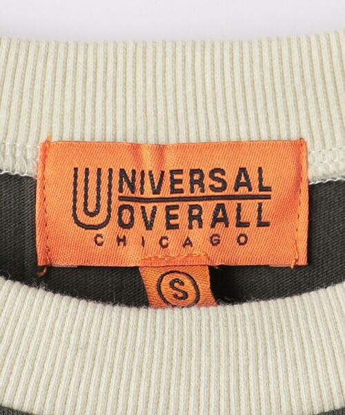 UNIVERSAL OVERALL(ユニバーサルオーバーオール)の「【別注】<UNIVERSAL OVERALL>TJ EX フロントロゴ プリント Tシャツ 100cm-130cm(Tシャツ/カットソー・キッズ・ブラック/ナチュラル・XS(100-110cm)/S(120-130cm))」の4枚目の写真