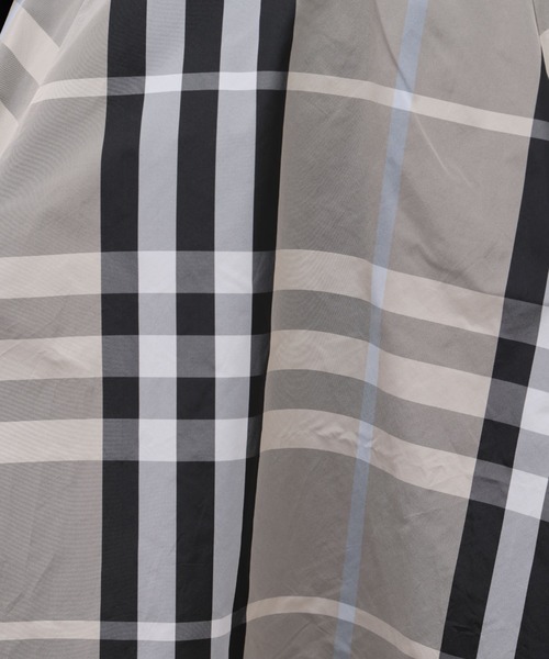 Chez toi(シェトワ)の「大判チェックはぎタフタスカート(スカート・レディース・アイボリー/ネイビー/グリーン・FREE)」の5枚目の写真