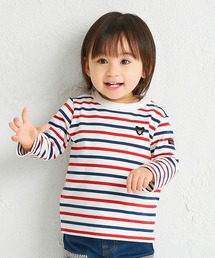 DOUBLE_B（ダブルビー）の「ボーダー長袖Ｔシャツ（Tシャツ/カットソー）」