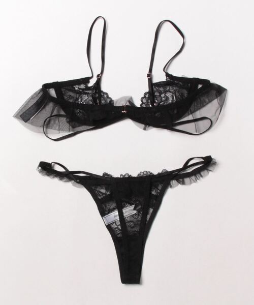 RAVIJOUR キューティーフリル ブラ＆Tバックセット ラヴィジュール RAVIJOUR キューティーフリル ブラ＆Tバックセット