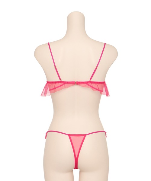 RAVIJOUR キューティーフリル ブラ＆Tバックセット Ravijour（ラヴィジュール）の「キューティーフリル ブラ＆Tバック