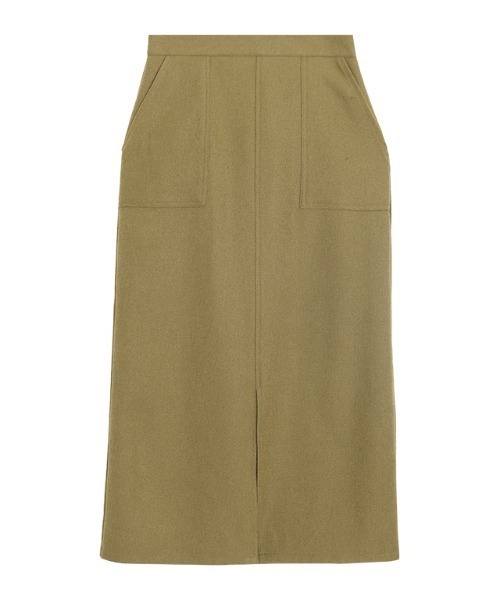 Pierrot（ピエロ）の「ウールライクスリットロングスカート（スカート・レディース・ベージュ系その他/チャコール/ブラウン/オリーブ・L/PM/M）」の20枚目の写真