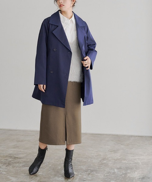 Pierrot（ピエロ）の「ウールライクスリットロングスカート（スカート・レディース・ベージュ系その他/チャコール/ブラウン/オリーブ・L/PM/M）」の12枚目の写真