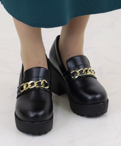 LibertyDoll(リバティードール)の「Liberty doll / 厚底 ローファー バックルベルト タッセルベルト チェーンベルト (3055)(3056)(3058)(ローファー・レディース・ブラック系2/ブラック系その他3/ブラック系その他/ダークブラウン/ブラック系その他2/ブラック系3/ダークブラウン系2/ブラック/ダークブラウン系3・LL/S/SS/M/L)」の7枚目の写真