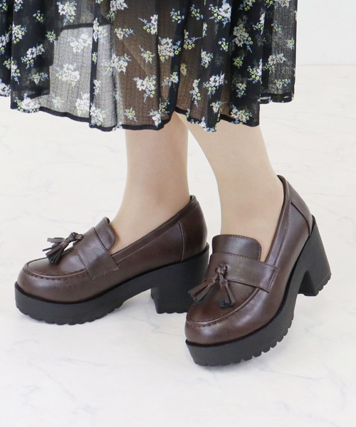 LibertyDoll(リバティードール)の「Liberty doll / 厚底 ローファー バックルベルト タッセルベルト チェーンベルト (3055)(3056)(3058)(ローファー・レディース・ブラック系2/ブラック系その他3/ブラック系その他/ダークブラウン/ブラック系その他2/ブラック系3/ダークブラウン系2/ブラック/ダークブラウン系3・LL/S/SS/M/L)」の9枚目の写真