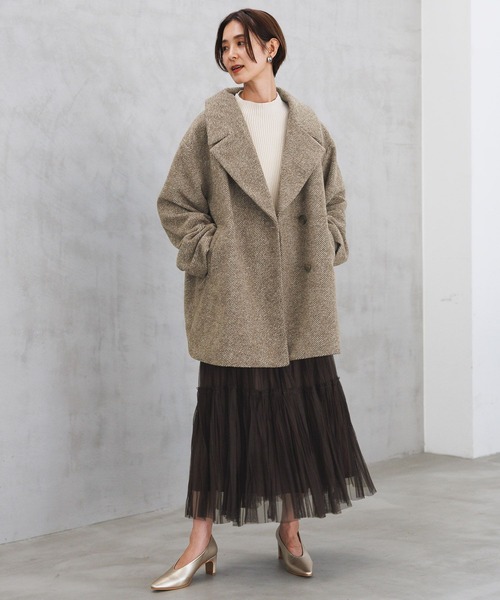 LEPSIM（レプシィム）の「7ゲージリブボトルネックプルオーバー　183605（ニット/セーター・レディース・イエロー/ライトブルー/アイボリー/ブラック/ブラウン/レッド・FREE）」の16枚目の写真