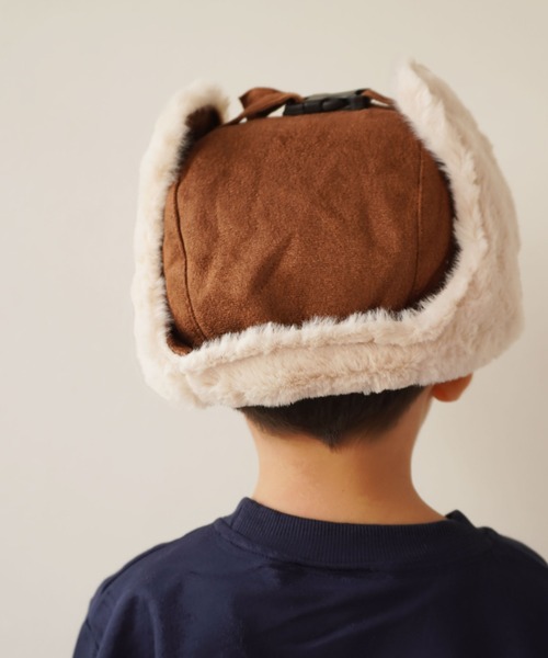 Bambin（ボンバン）の「【 Bambin / ボンバン 】 ミリタリー フライトキャップ（キャップ・キッズ・ブラウン/ブラック・FREE）」の9枚目の写真