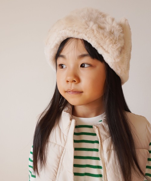 Bambin（ボンバン）の「【 Bambin / ボンバン 】 ミリタリー フライトキャップ（キャップ・キッズ・ブラウン/ブラック・FREE）」の13枚目の写真