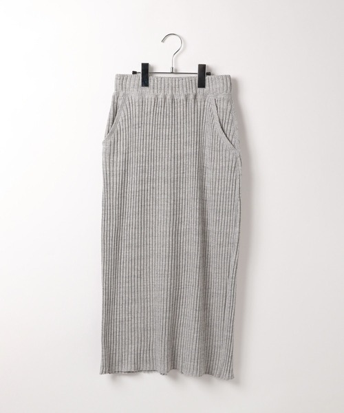 BAYFLOW(ベイフロー)の「【小さめサイズ】ワイドリブスカート(スカート・レディース・ブラック/グレー/イエロー・SMALL/MEDIUM)」の3枚目の写真