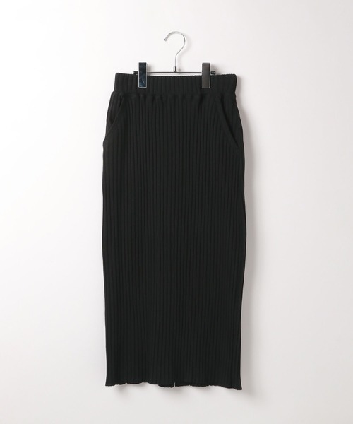 BAYFLOW(ベイフロー)の「【小さめサイズ】ワイドリブスカート(スカート・レディース・ブラック/グレー/イエロー・SMALL/MEDIUM)」の2枚目の写真