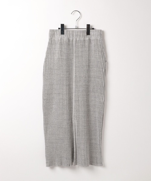 BAYFLOW(ベイフロー)の「【小さめサイズ】ワイドリブスカート(スカート・レディース・ブラック/グレー/イエロー・SMALL/MEDIUM)」の7枚目の写真