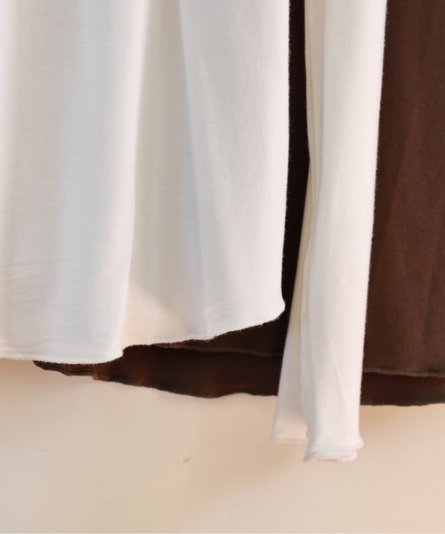 ULEULA(ウルア)の「ロングスリーブTシャツ(Tシャツ/カットソー・レディース・ブラック/ブラウン/アイボリー・FREE)」の19枚目の写真