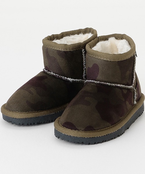 kladskap（クレードスコープ）の「アニマルムートンブーツ（ブーツ・キッズ・グレー/カーキ・14cm/15cm/16cm/17cm/18cm）」の2枚目の写真