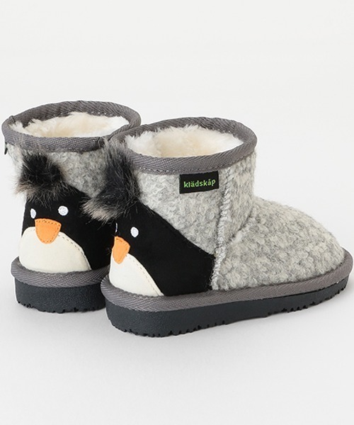 kladskap（クレードスコープ）の「アニマルムートンブーツ（ブーツ・キッズ・グレー/カーキ・14cm/15cm/16cm/17cm/18cm）」の4枚目の写真