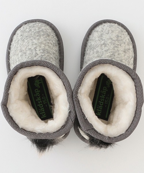 kladskap（クレードスコープ）の「アニマルムートンブーツ（ブーツ・キッズ・グレー/カーキ・14cm/15cm/16cm/17cm/18cm）」の6枚目の写真