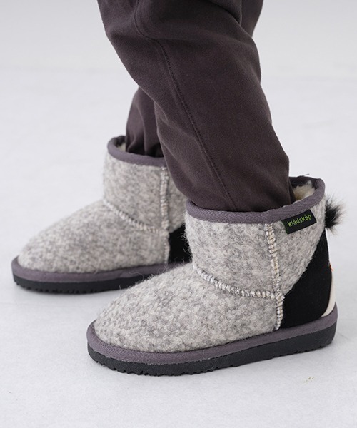 kladskap（クレードスコープ）の「アニマルムートンブーツ（ブーツ・キッズ・グレー/カーキ・14cm/15cm/16cm/17cm/18cm）」の12枚目の写真