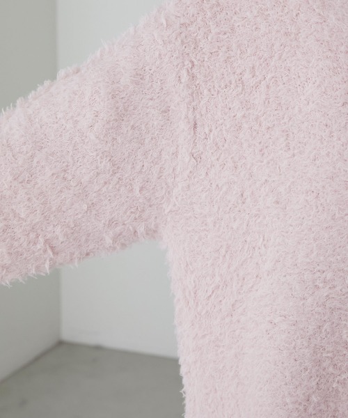 forksy.（フォルクシー）の「【forksy.】2wayプードルファーニットプルオーバー（ニット/セーター・レディース・アイボリー/グレー/ブルー/ピンク/ブラック/マスタード・FREE）」の16枚目の写真