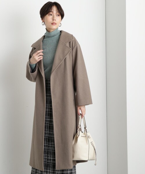 N.（N. Natural Beauty Basic）（エヌエヌナチュラルビューティーベーシック）の「【S Size Line】◆エアニーメルトンガウンコート（チェスターコート・レディース・モカ/ベージュ/チャコール・SMALL/MEDIUM）」の14枚目の写真