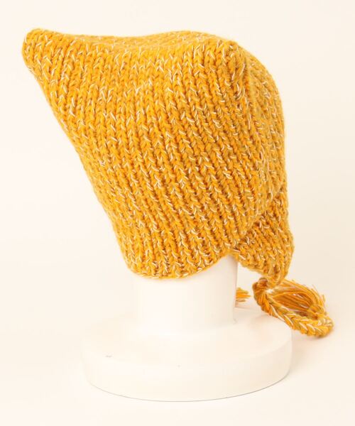 チャイハネ（チャイハネ）の「【チャイハネ】猫耳ニットキャップ（ニットキャップ/ビーニー・レディース・ホワイト/ブラック/マスタード・FREE）」の7枚目の写真