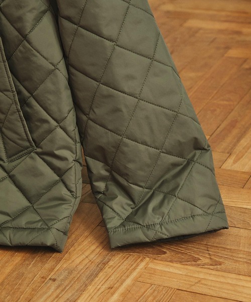 EMMA CLOTHES（エマクローズ）の「オーバーサイズ 襟コーデュロイ 撥水ナイロンキルティングジャケット（ブルゾン・メンズ・キャメル/ブラック/カーキ/チャコール・M/L）」の17枚目の写真