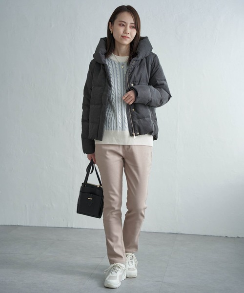 ikka（イッカ）の「【洗える】ダウン細コールジャケット（ダウン