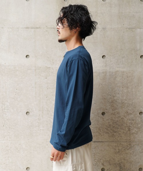 jiggys shop(ジギーズショップ)の「ロゴ刺繍ロンT 長袖Tシャツ カットソー(Tシャツ/カットソー・メンズ・ホワイト/ブラック/ネイビー・MEDIUM/LARGE)」の9枚目の写真