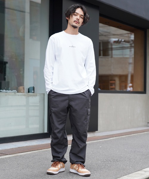 jiggys shop(ジギーズショップ)の「ロゴ刺繍ロンT 長袖Tシャツ カットソー(Tシャツ/カットソー・メンズ・ホワイト/ブラック/ネイビー・MEDIUM/LARGE)」の11枚目の写真