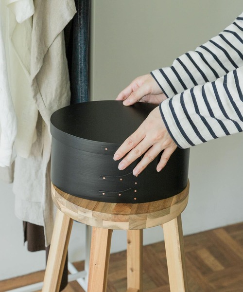 URBAN RESEARCH DOORS（アーバンリサーチドアーズ）の「『WEB限定』AXCIS　シェーカーオーバルボックス M ブラック（インテリア雑貨・レディース・ブラック・MEDIUM）」の12枚目の写真